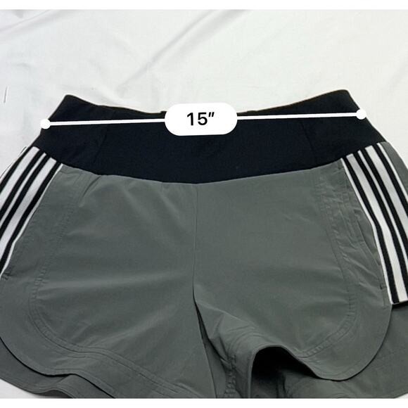 Athleta Women's Gray/Black Striped Ascender Running Shorts Size 6 Pockets - Picture 10 of 12